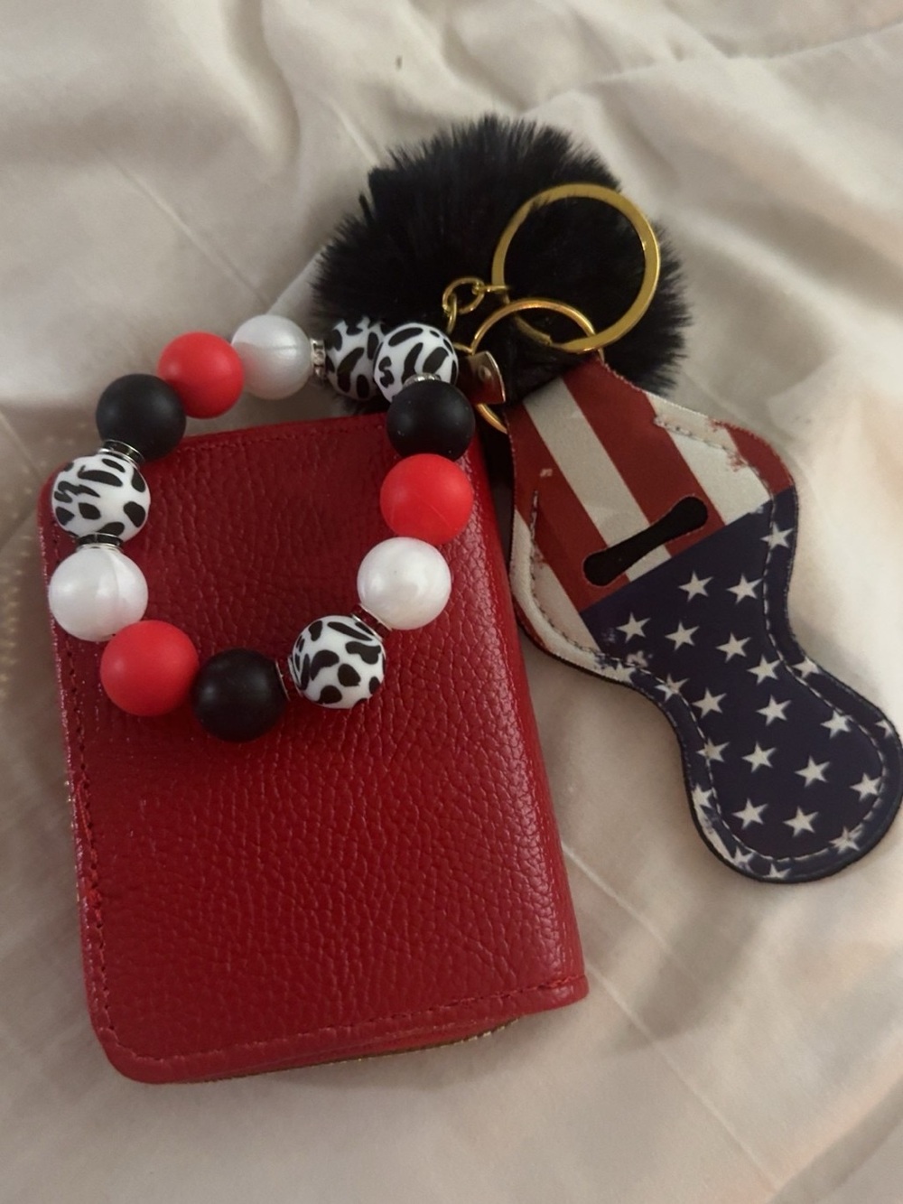 Wristlet wallet chapstick holder
